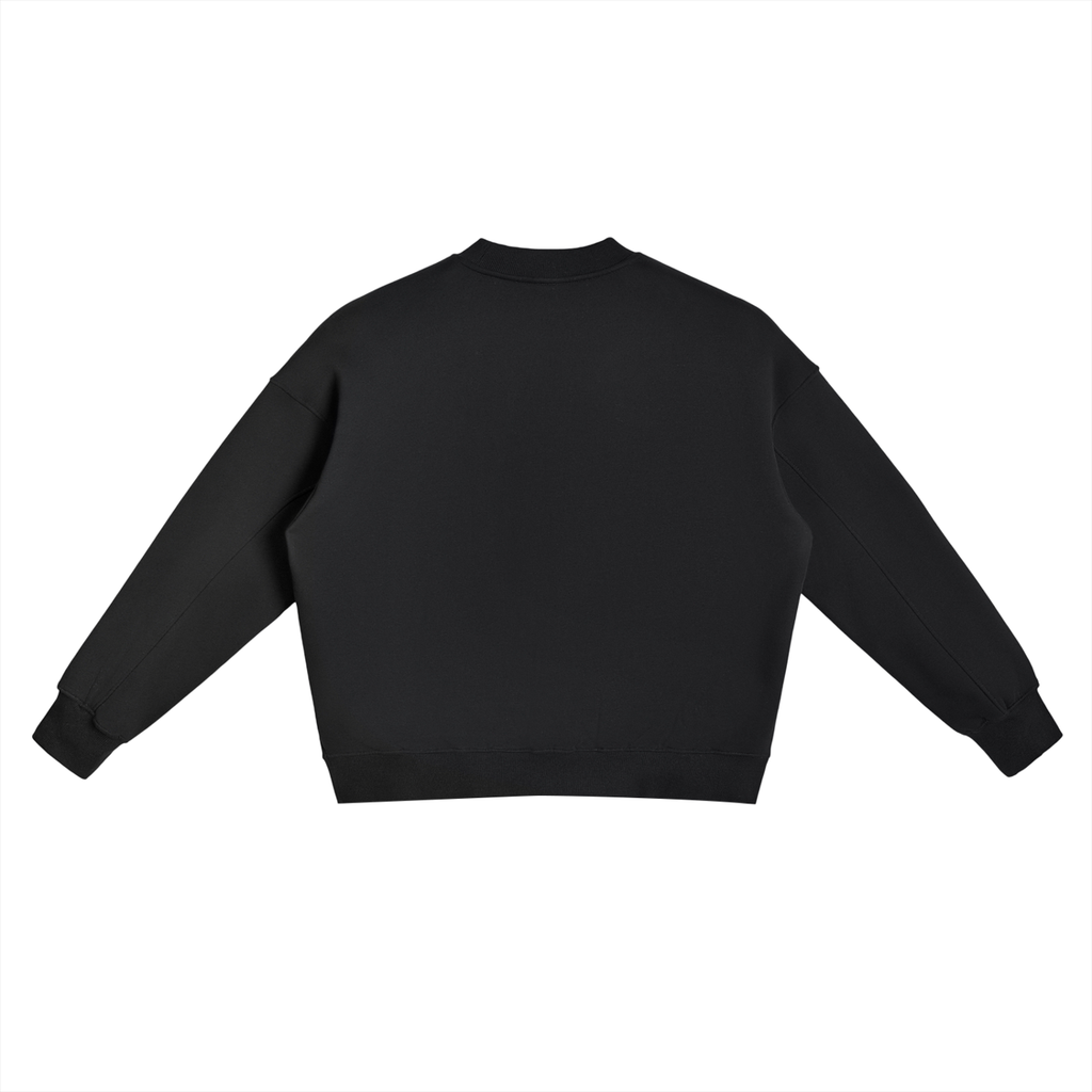 Fleece Side Slit Crewneck Sweatshirt ONEMORE
