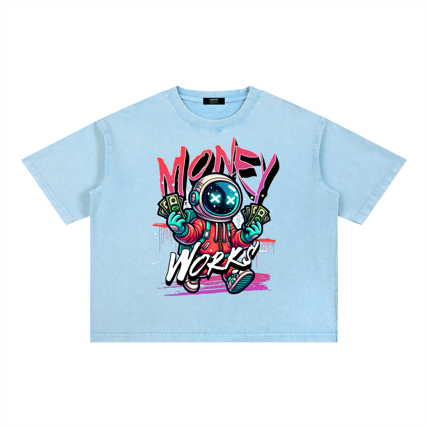 Mineral Wash Boxy Cotton T-Shirt