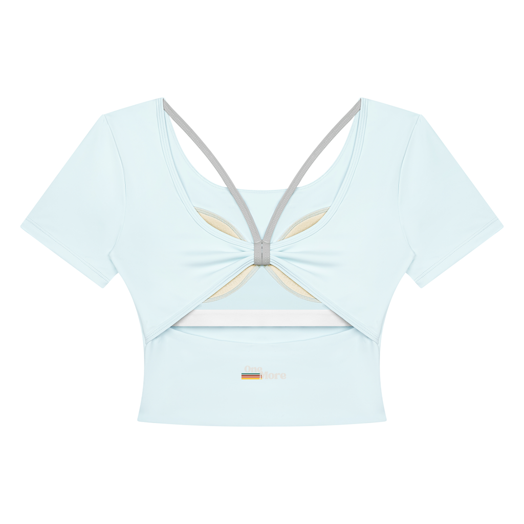 Women's Color Block Yoga T-Shirt