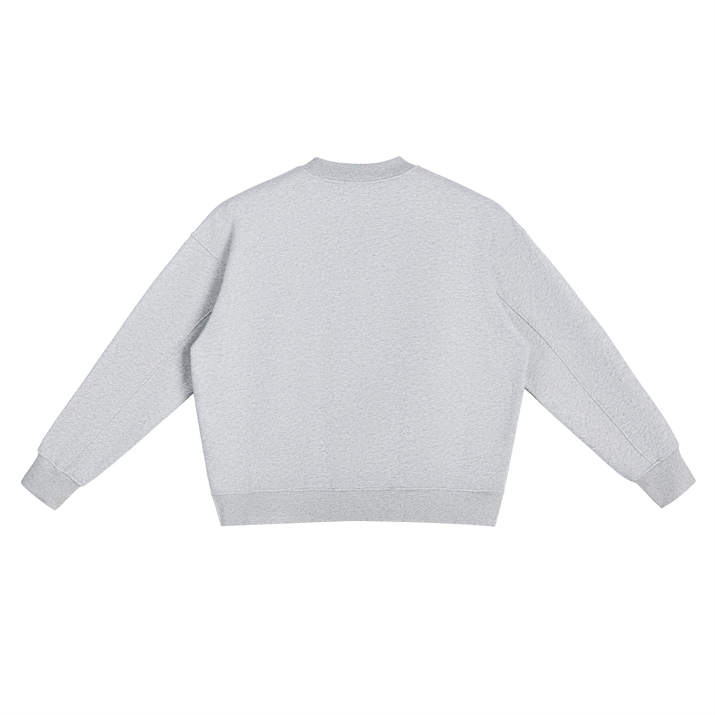 Fleece Side Slit Crewneck Sweatshirt ONEMORE