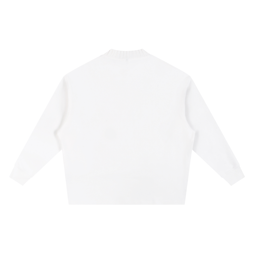 Knitted Round Neck Oversize Sweatshirt OM