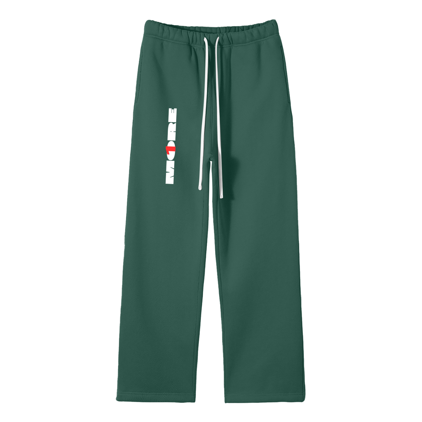 Solid Color Fleece Straight Leg Pants ONEMORE