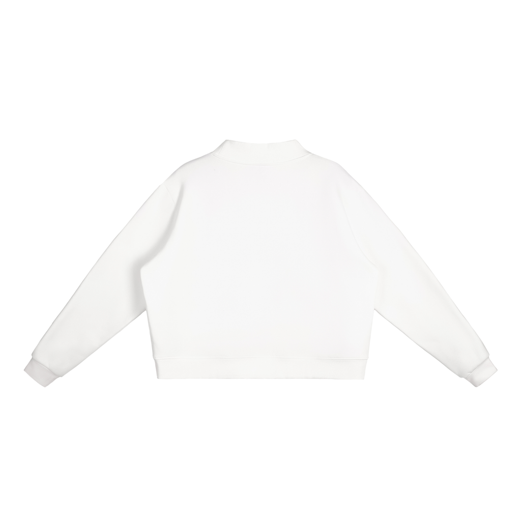 Essential Fleece Mock-Neck Crew Sweatshirt ONEMORE