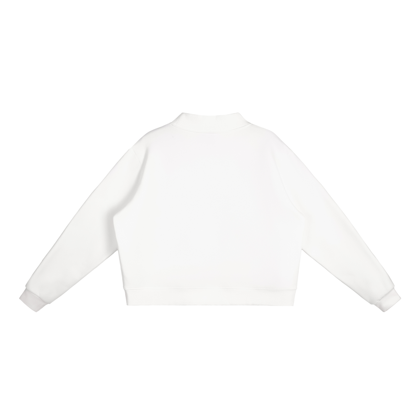 Essential Fleece Mock-Neck Crew Sweatshirt ONEMORE