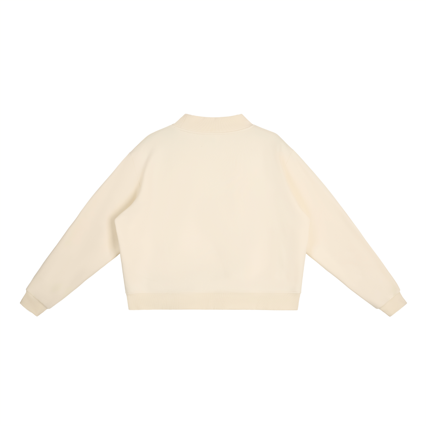 Essential Fleece Mock-Neck Crew Sweatshirt ONEMORE