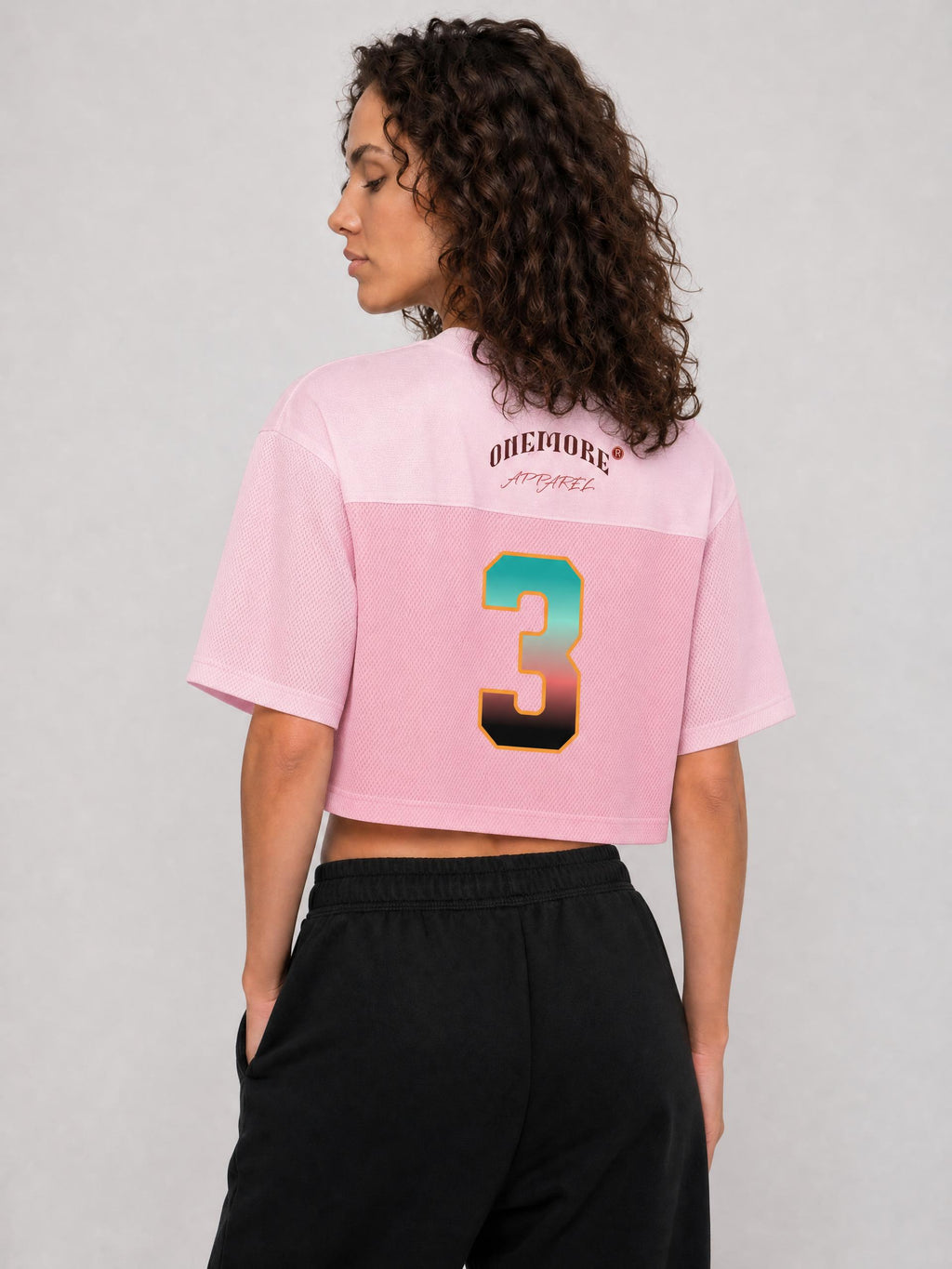 Women’s Cropped Paneled V-Neck Jersey