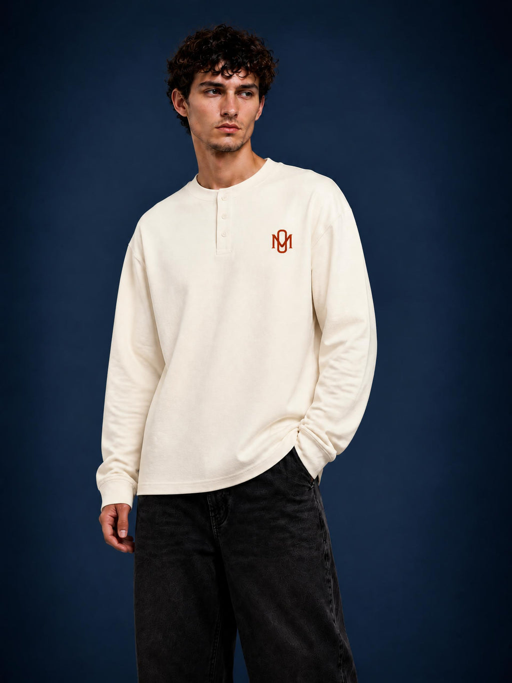 Long Sleeve Henley T-Shirt OM