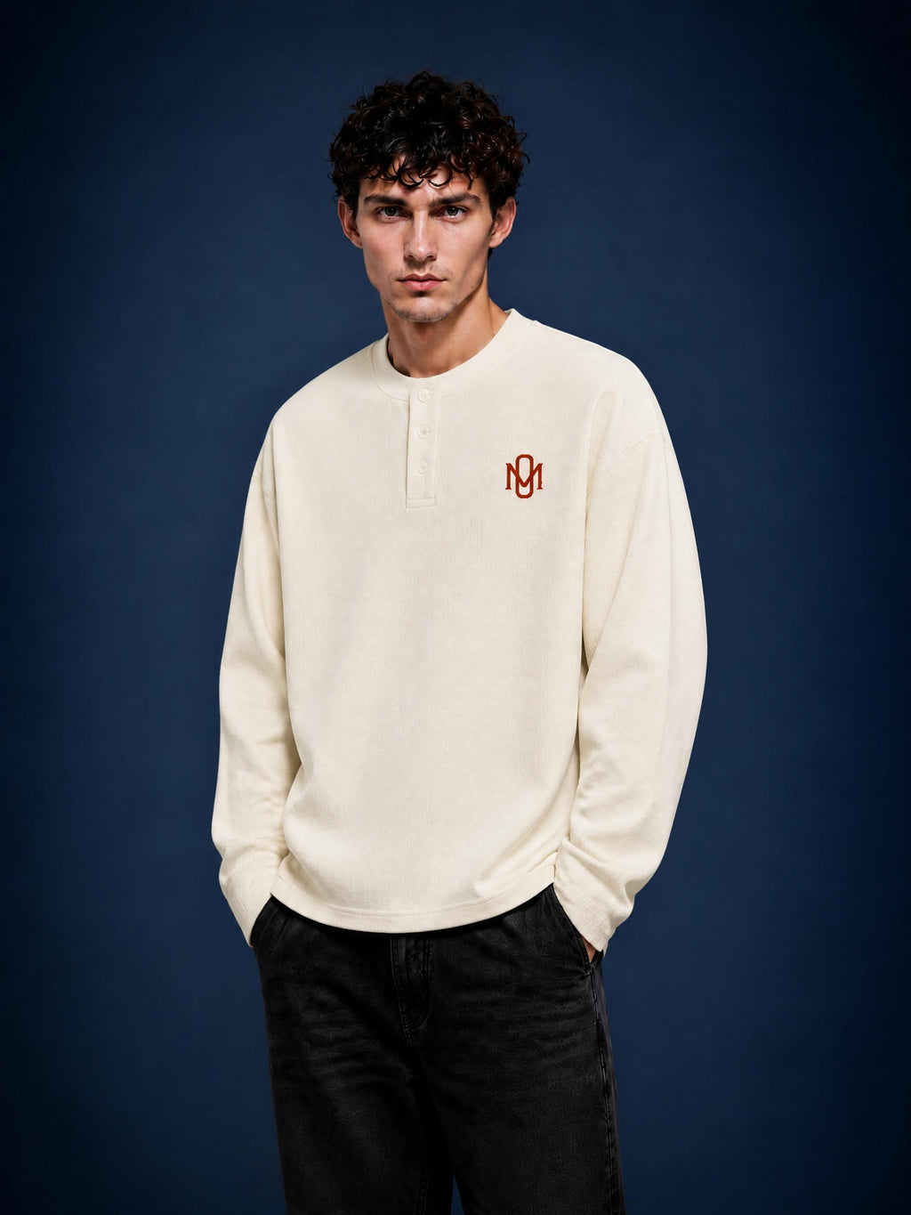 Long Sleeve Henley T-Shirt OM