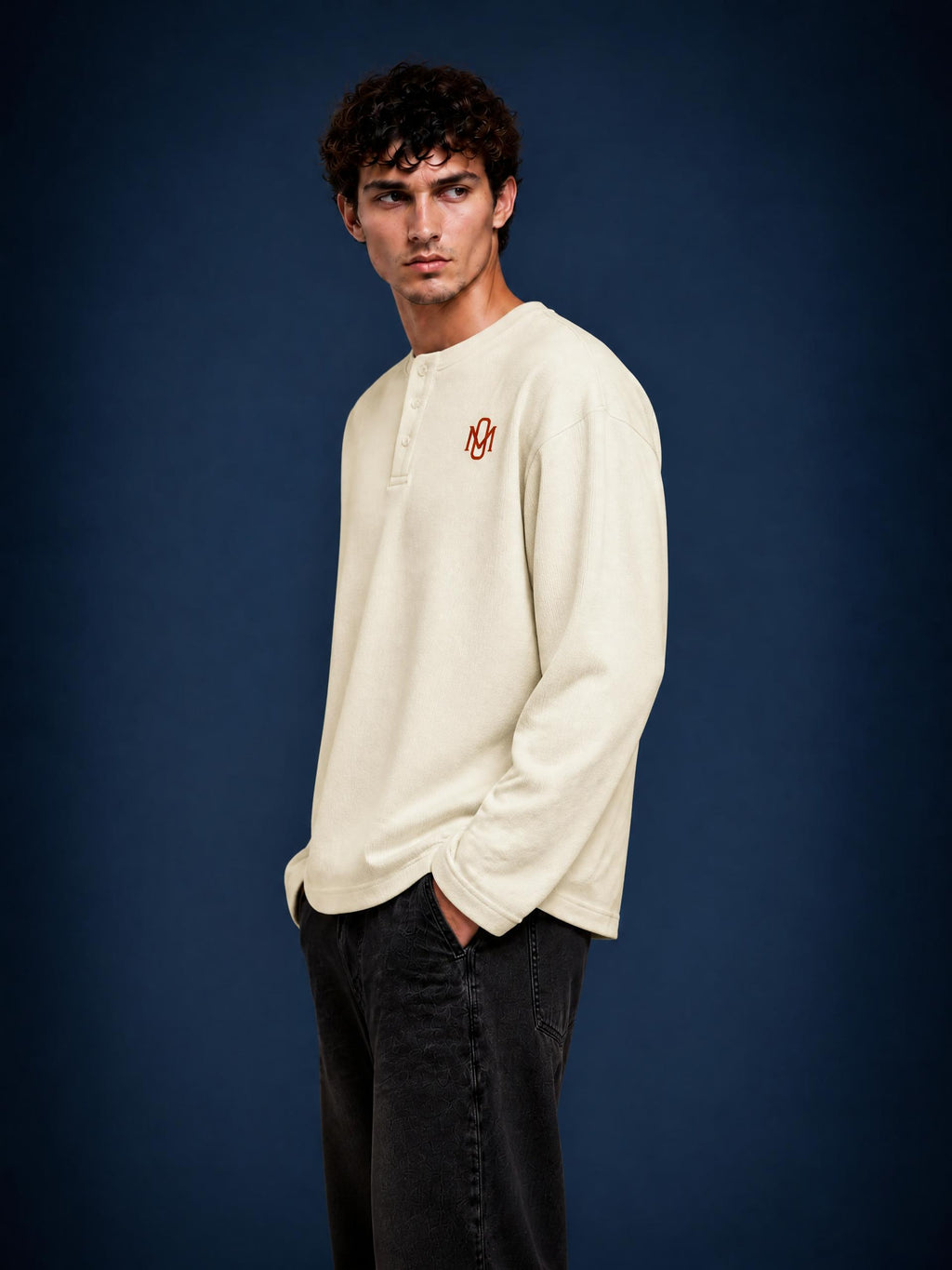 Long Sleeve Henley T-Shirt OM