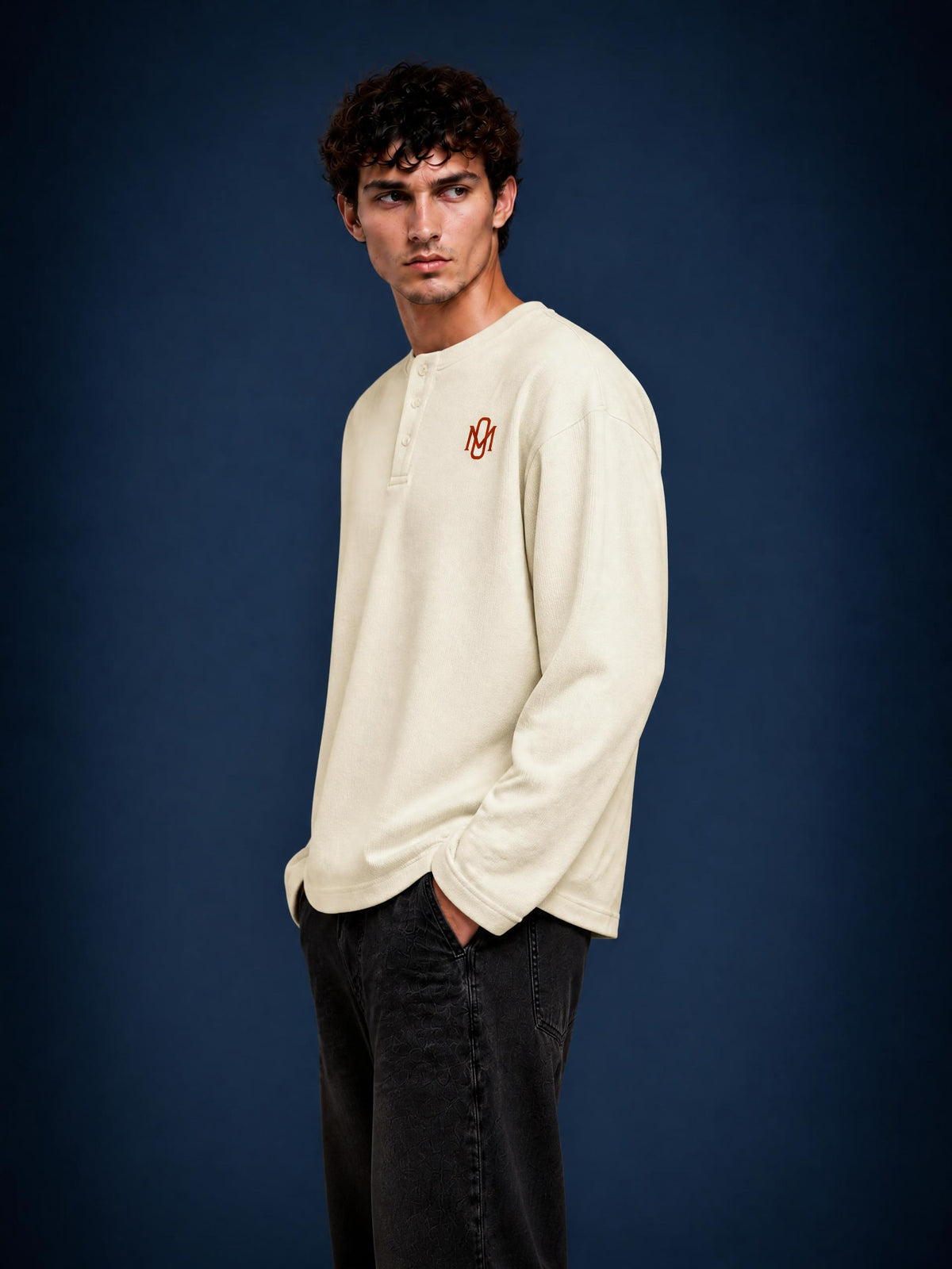 Long Sleeve Henley T-Shirt OM