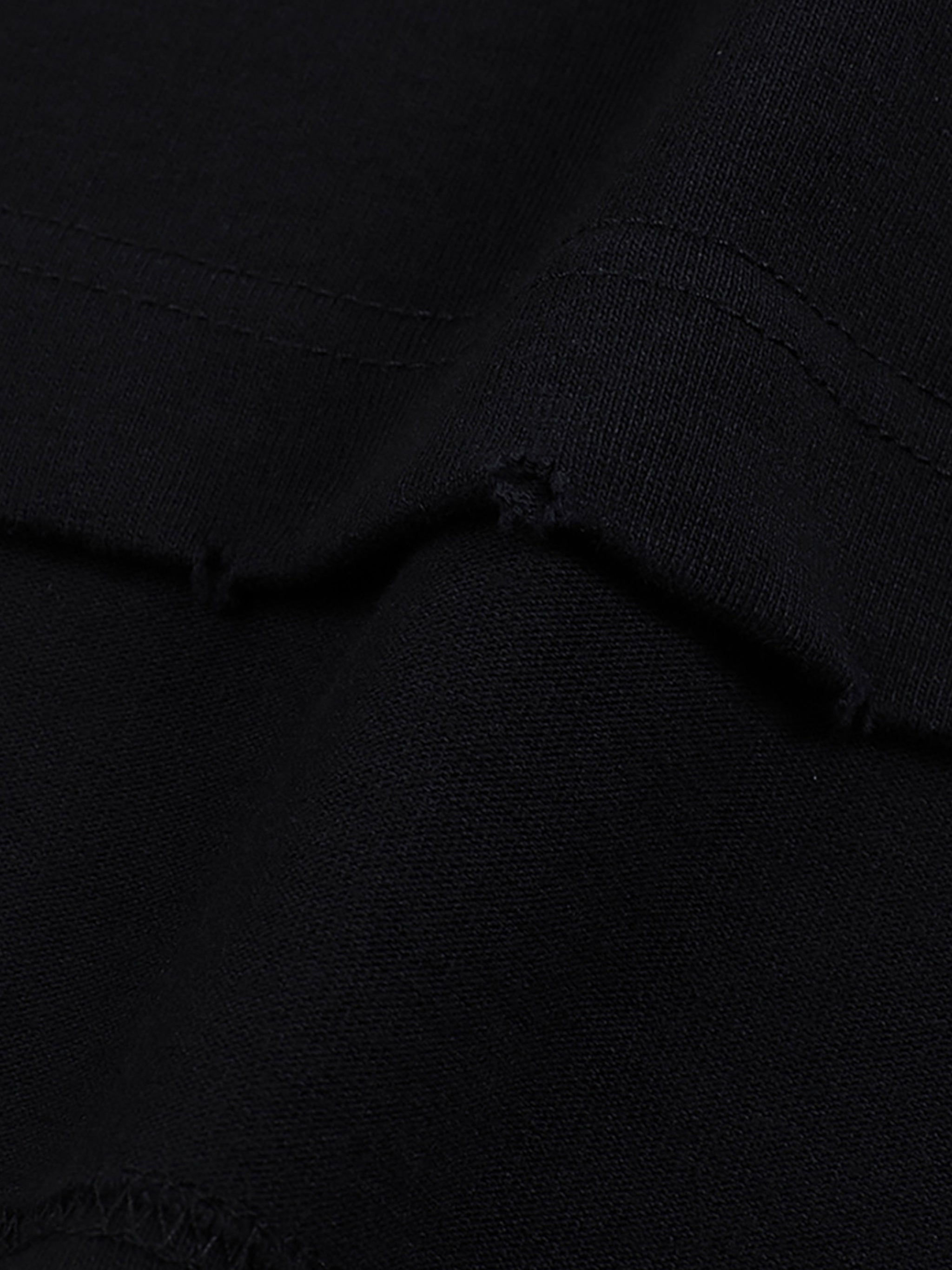 Heavyweight Hand-frayed T-Shirt ONEMORE