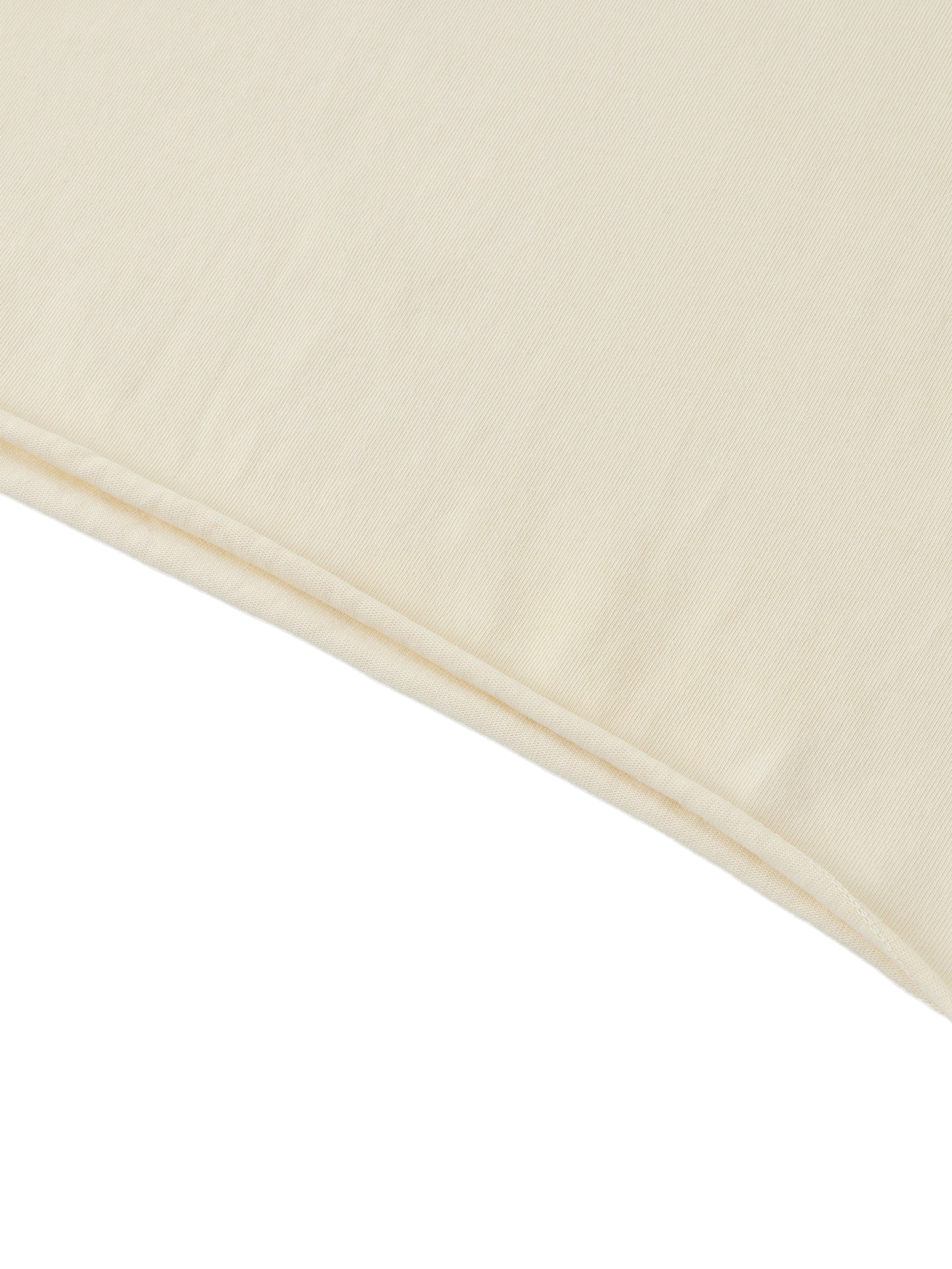 Off-Shoulder Rolled Hem Cotton T-Shirt