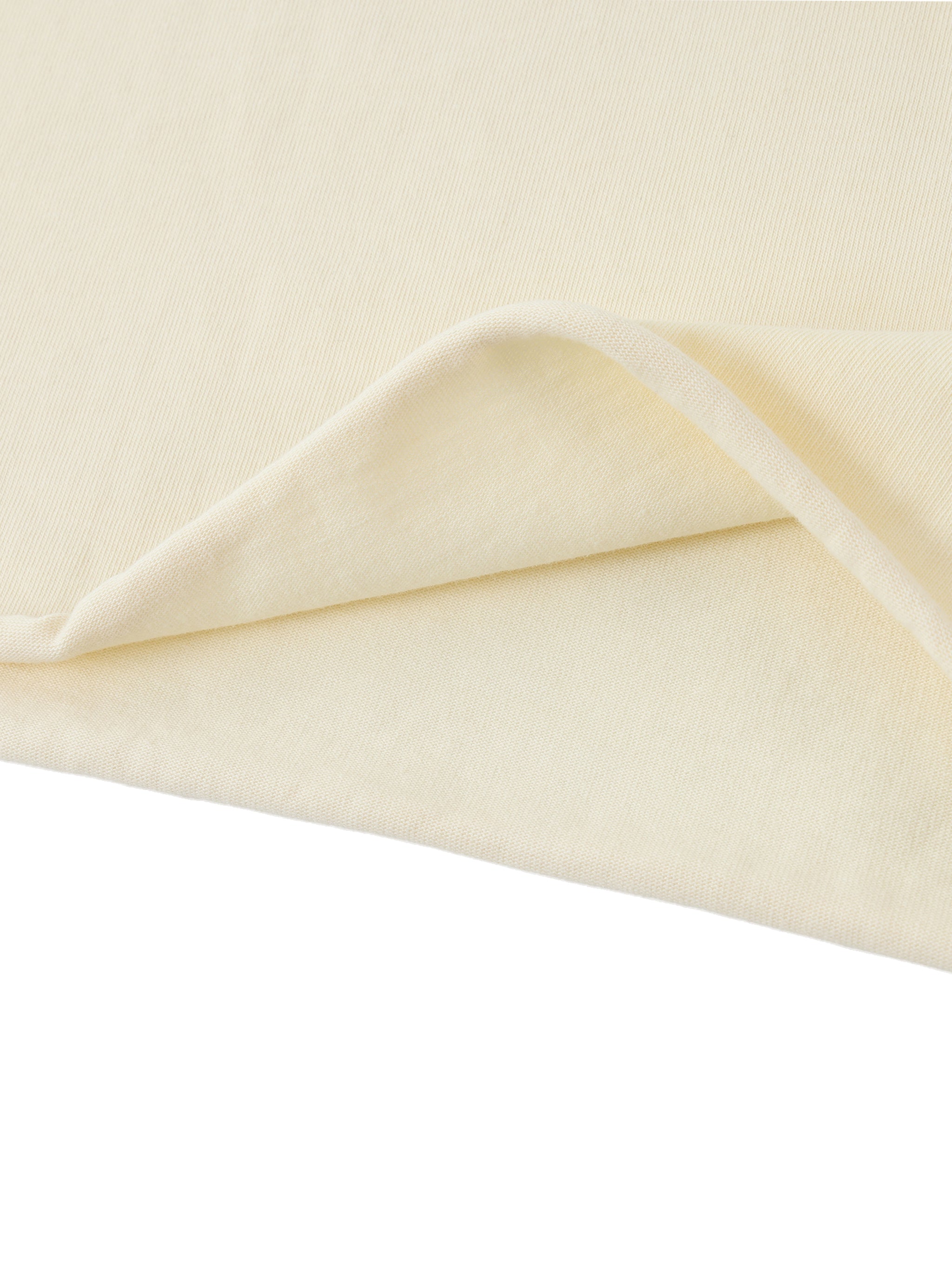 Off-Shoulder Rolled Hem Cotton T-Shirt