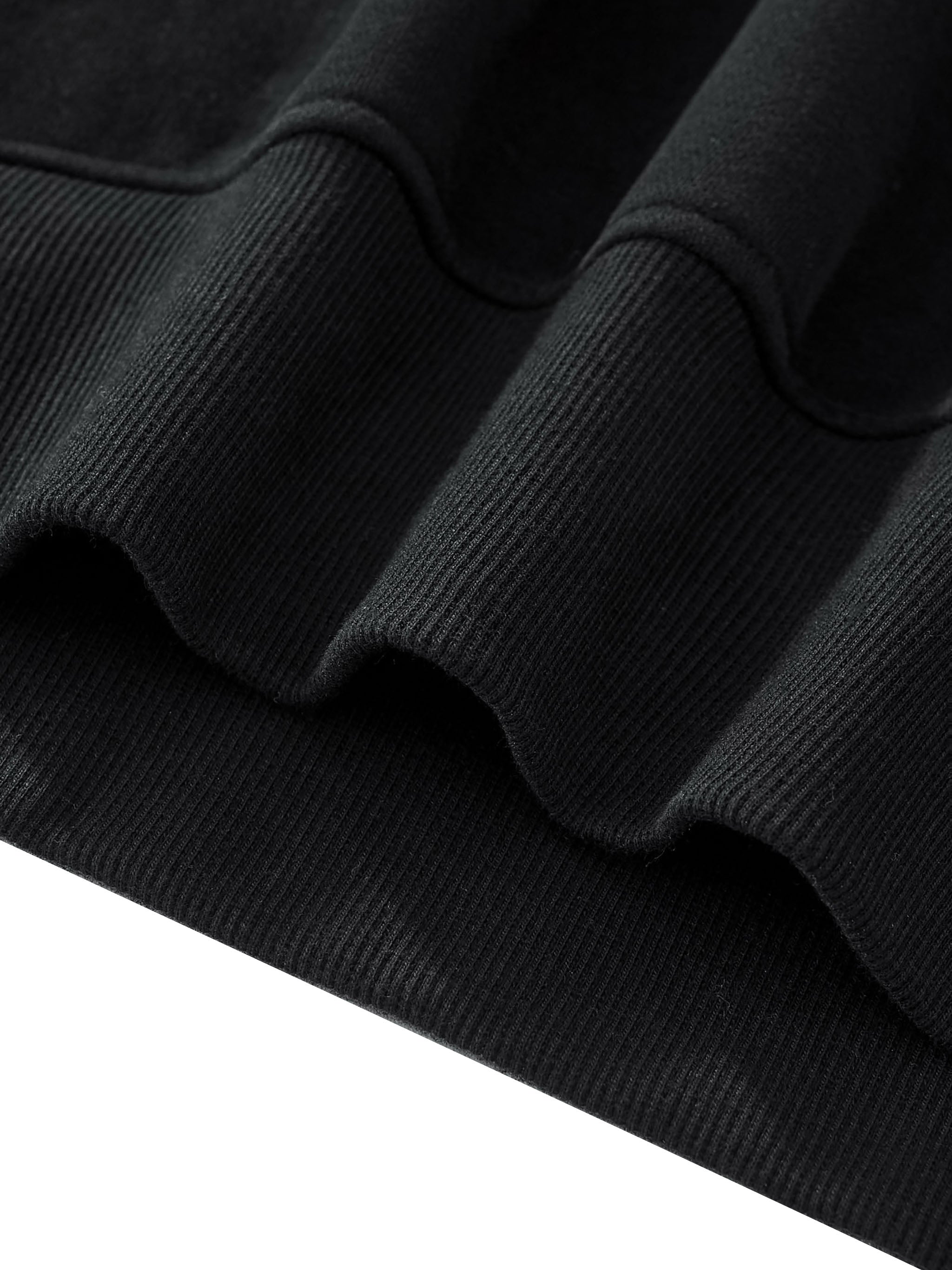 Fleece Side Slit Crewneck Sweatshirt ONEMORE