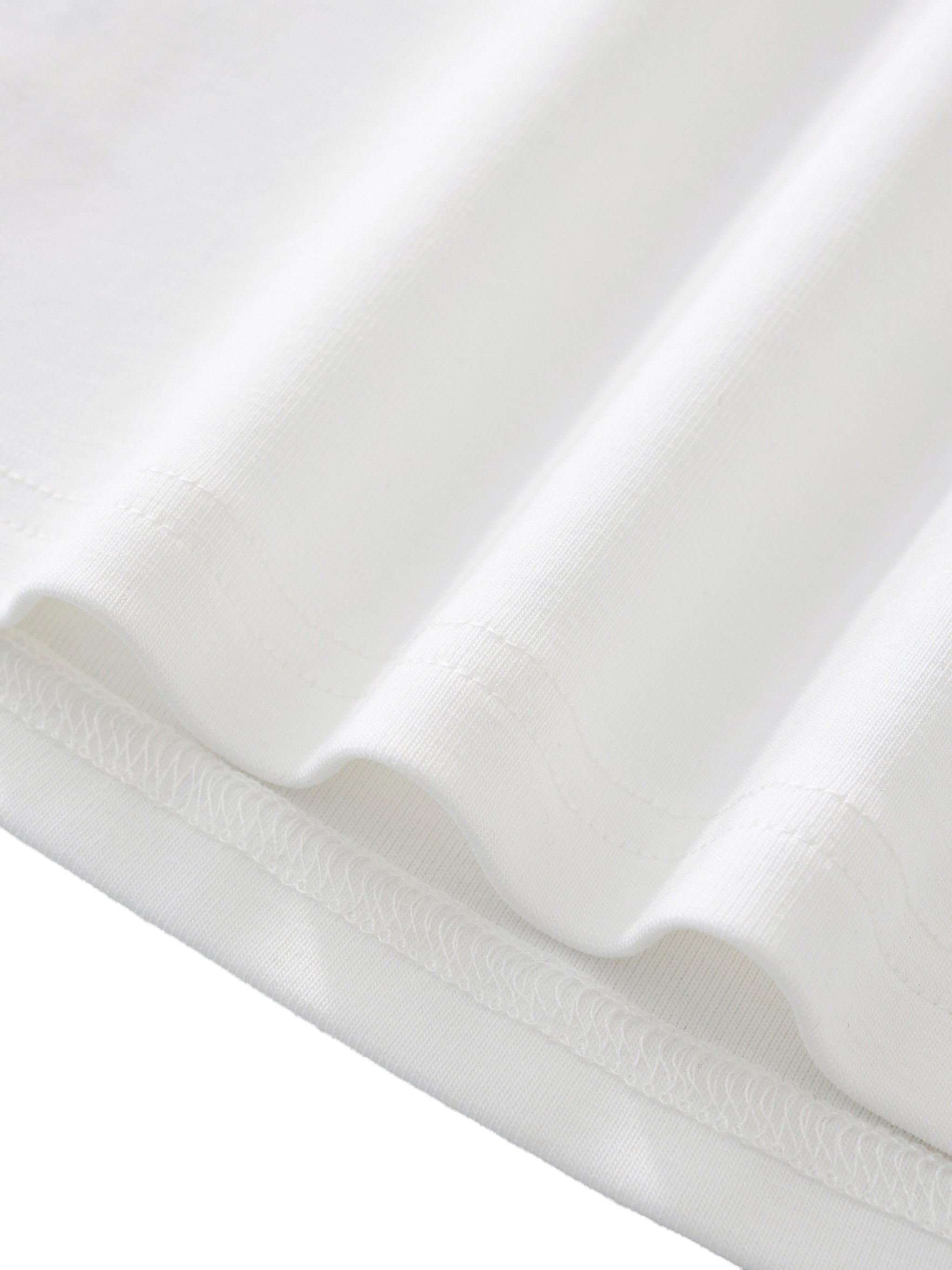 Contrast Trim V-Neck Crop T-Shirt ONEMORE 509