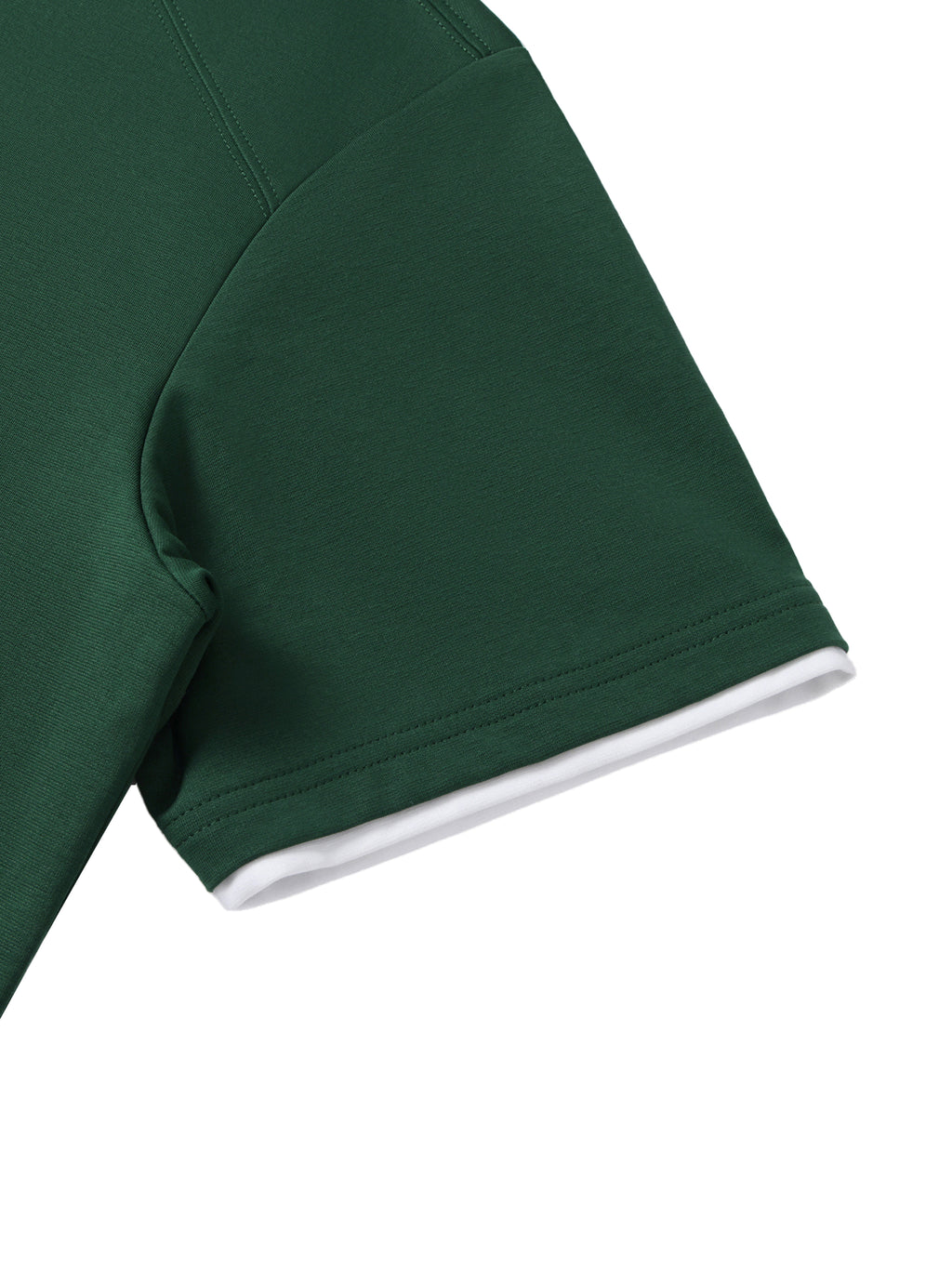 Contrast Collar Raglan Polo Shirt ONEMORE