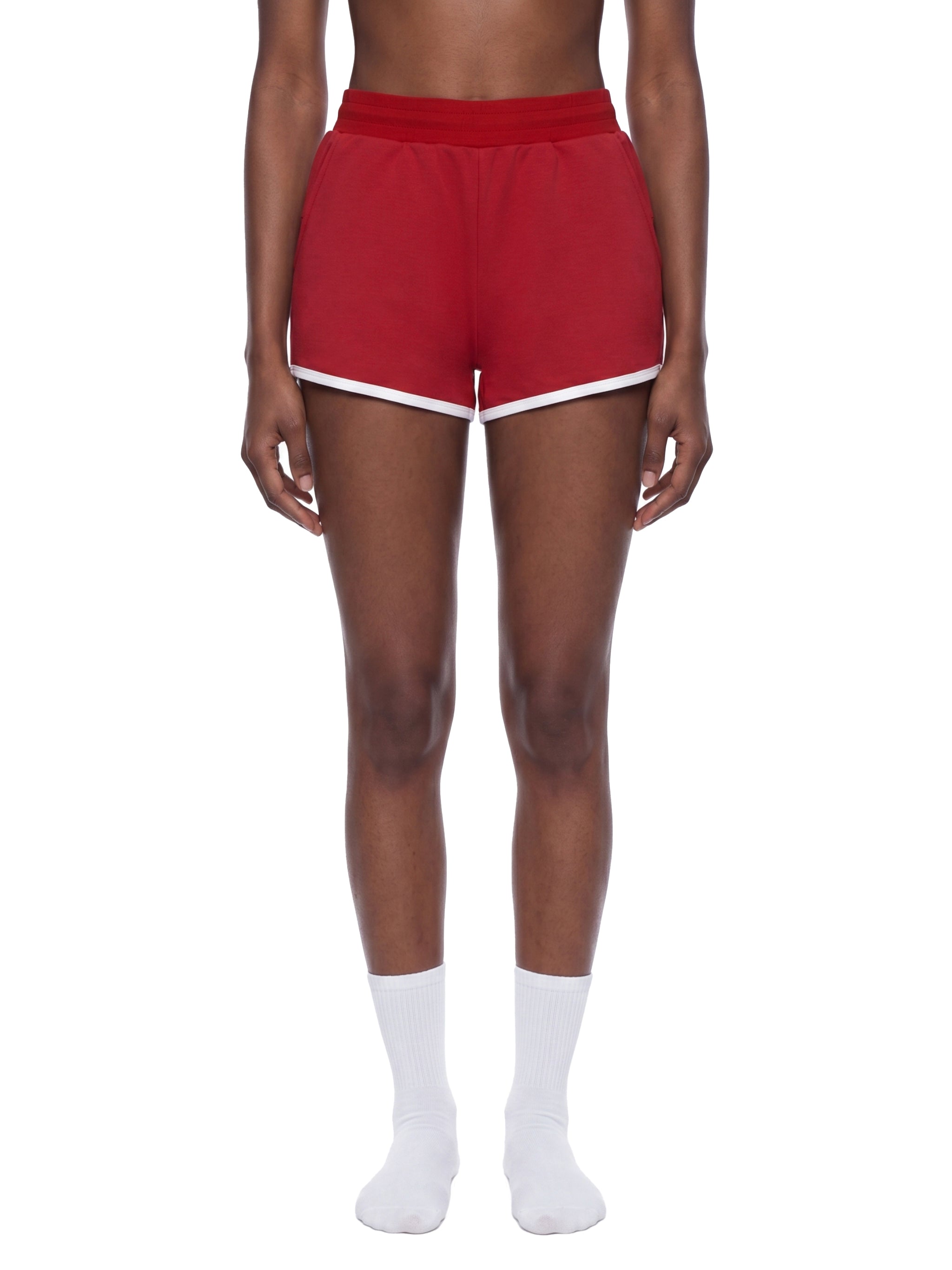 Women's Retro Contrast Binding Shorts